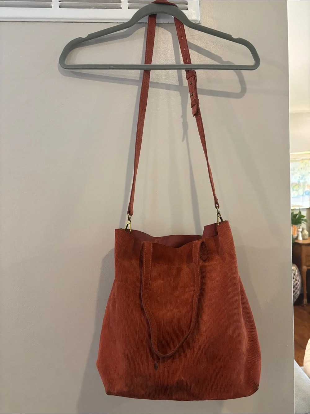 Madewell The Medium Transport Tote: Corduroy Suede Edition